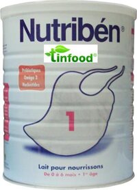 Sữa bột cao cấp Nutriben 1 cho trẻ sơ sinh từ 0-6 tháng 900g