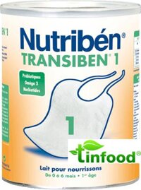 Sữa bột cao cấp Nutriben 1 nhuận trường cho trẻ sơ sinh từ 0-6 tháng 900g