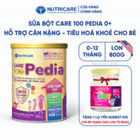 Sữa Bột CARE 100 GOLD PEDIA 0+ Nutricare Hỗ Trợ Tăng Cân Tăng Cường Miễn Dịch Tiêu Hoá Khoẻ Chứa Sữa Non 24h Cho Bé 800G