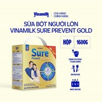 Sữa bột cho người lớn tuổi Vinamilk Sure Prevent 1600g (4 túi x 400g) - Hộp giấy