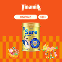 Sữa bột cho người lớn tuổi Vinamilk Sure Prevent 900g (Hộp thiếc) - bổ sung dinh dưỡng và tăng cường sức khỏe