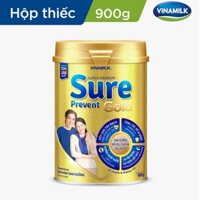 Sữa bột cho người lớn tuổi Vinamilk Sure Prevent 900g (Hộp thiếc) - bổ sung dinh dưỡng và tăng cường sức khỏe