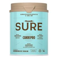 Sữa bột cho người lớn tuổi Sure CanxiPro Hộp 900g - Sữa bổ sung Canxi cho người già cao tuổi
