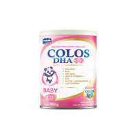Sữa bột Colos DHA baby lon 900g giúp bé phát triển toàn diện