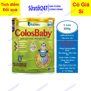 Sữa bột Colosbaby Bio Gold 0 + 800g