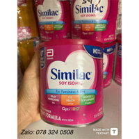 Sữa bột công thức Similac Soy Isomil thực vật 352gr (cho trẻ dị ứng đạm bò 0-12 tháng)