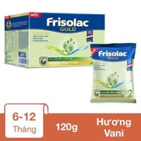 Sữa bột dạng gói Friso Gold số 2 hương vani 120g (6 - 12 tháng)