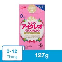 Sữa bột dạng thanh Glico Icreo số 0 127g (0 - 12 tháng)