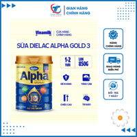 Sữa bột Dielac Alpha Gold 3 - Sữa bột dinh dưỡng cho bé Hộp thiếc 850g