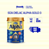 Sữa bột Dielac Alpha Gold 3 - Hộp thiếc 850g