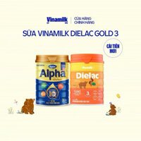Sữa bột Dielac Alpha Gold 3 850gram- Mẫu mới