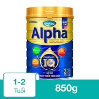 Sữa bột Dielac Alpha Gold IQ số 3 (sữa non) 850g (1 - 2 tuổi)