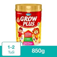 Sữa bột Dielac Grow Plus 1+ (sữa non) hương vani 850g (1 - 2 tuổi) dành cho trẻ suy dinh dưỡng, thấp còi - Giao bao bì ngẫu nhiên