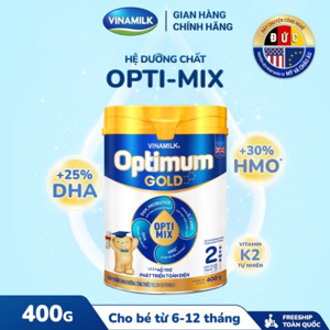 Sữa bột Dielac Optimum Step 2 - hộp 400g (dành cho trẻ từ 6 - 12 tháng)