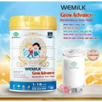Sữa bột dinh dưỡng hỗ trợ tăng chiều cao, trí não cho trẻ trên 3 tuổi. Wemilk Advance  Grow IQ 900gr