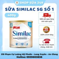 Sữa bột dinh dưỡng Similac 5G số 1 cho trẻ 0 - 6 tháng tuổi 400g