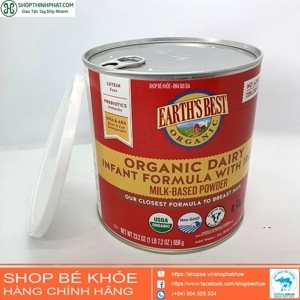 Sữa bột Earth Best xanh Organic Todder của Mỹ 680g