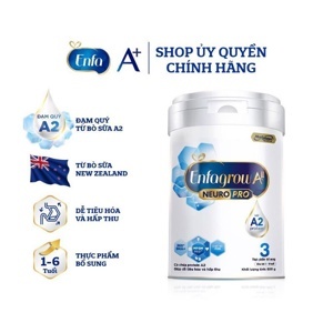 Sữa bột Enfagrow A2 Neuro Pro 3 dành cho trẻ 1 - 6 tuổi 800g