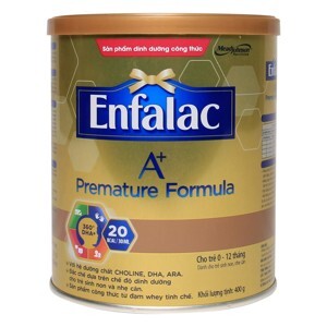 Sữa bột Enfalac Premature Formula A+ - hộp 400g (dành cho trẻ thiếu tháng, nhẹ cân)