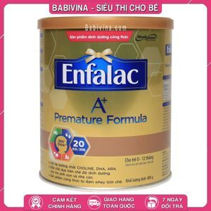 Sữa bột Enfalac Premature Formula A+ - hộp 400g (dành cho trẻ thiếu tháng, nhẹ cân)