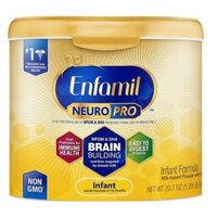 Sữa bột Enfamil Neuro Pro NON-GMO Infant Formula 581g của Mỹ ̣̣̣