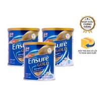 Sữa bột Ensure Gold vị vani (ít ngọt) - Mỹ - Lon 380gr (Abbott) (Combo 3 lon)