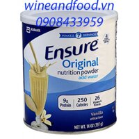 Sữa bột Ensure Original hương vani nhập từ Mỹ 397g