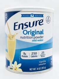 Sữa bột Ensure Original Nutrition Powder hộp 400g của Mỹ