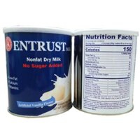 Sữa bột Entrust không đường 400g