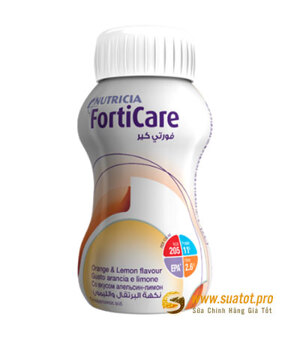 Sữa nước FortiCare hương Chanh Cam, Capuchino (Cho người bệnh ung thư)