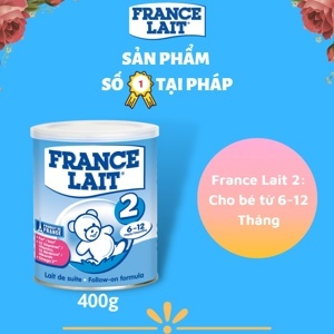 Sữa bột France Lait số 2 - 400g, 6 - 12 tháng