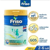 Sữa bột Friso gold 4 bé trên 2 tuổi lon 380g date luôn mới.07.2026.