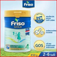 sữa Bột Friso Gold 4 lon thiếc 850G - cho trẻ từ 2-6 tuổi