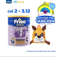 Sữa Bột Friso Gold 5 Cho Trẻ trên 4 tuổi 1.5kg + Tặng Balo cún con xinh xắn