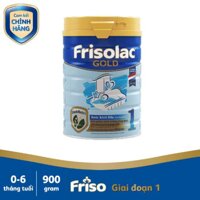Sữa bột frisolac gold 1 900g ( Cho Bé 0-6 tháng tuổi )