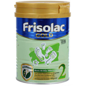 Sữa bột Frisolac Gold 2 - hộp 400g (dành cho trẻ từ 6 - 12 tháng)