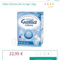 Sữa bột Gallia 1 xách tay air 1.2kg