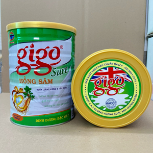Sữa Bột Gigo Sure Hồng Sâm 900g