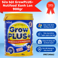 Sữa bột GrowPLUS+ Nutifood  Xanh Lon 900gr - Dinh Dưỡng Hiệu Quả Giúp Trẻ Tăng Cân Khoẻ Mạnh
