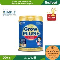 Sữa bột Growplus+ Tăng Cân Khỏe Mạnh lon 900g