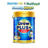 Sữa bột GrowPlus+ Xanh Nutifood - Chiều cao, Tăng cân - Lon 900g, 1,5kg