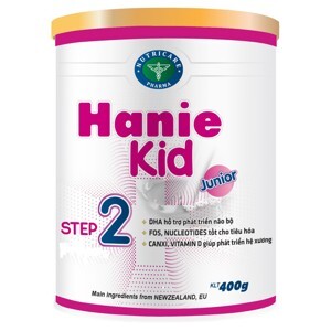 Sữa bột Hanie Kid 2 dành cho trẻ biếng ăn & suy dinh dưỡng 6-12 tháng tuổi (400g)