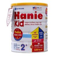 Sữa bột Hanie Kid 2+ lon 900g cho trẻ biếng ăn, suy dinh dưỡng