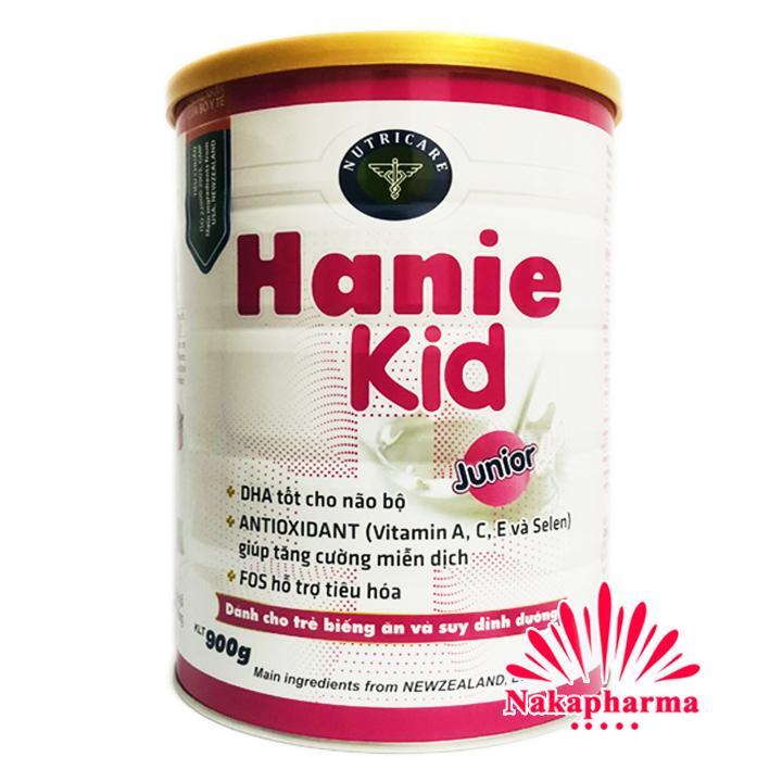 Sữa bột Hanie Kid Junior dành cho trẻ biếng ăn & suy dinh dưỡng 1-10 tuổi (900g)
