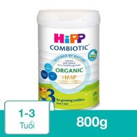 Sữa bột HiPP Organic Combiotic số 3 800g (1 - 3 tuổi)