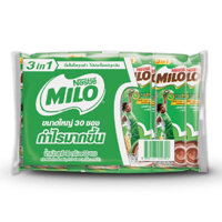 Sữa Bột hoà tan Nestlé MILO Thái Lan, Túi 30gói.