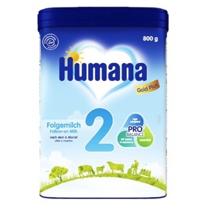 Sữa bột Humana Gold 2 - 800gr (dành cho trẻ từ 6-12 tháng)