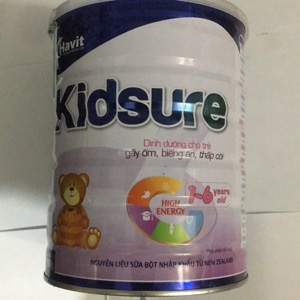 Sữa bột Havit Kidsure 900g (trẻ 1-6 tuổi biếng ăn thấp còi)