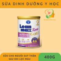 Sữa bột Lean max Rena Gold 2 - Dinh dưỡng tối ưu cho người suy thận sau khi lọc máu - 400g