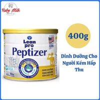 Sữa Bột Leanpro Peptizer Lon 400g - Dòng Sữa Thuỷ Phân Cho Người Kém Hấp Thu